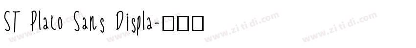 ST Plato Sans Displa字体转换